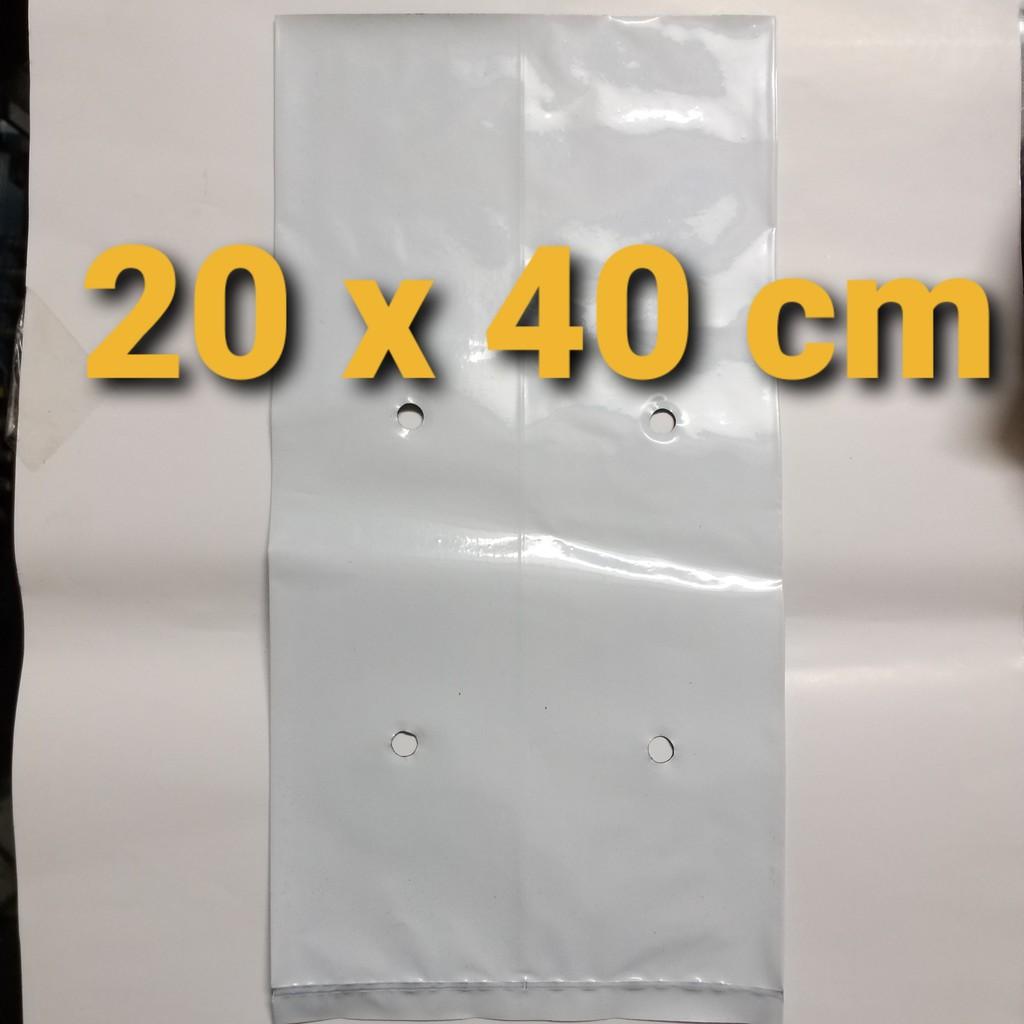Túi Ươm Cây 2 Da, Túi Nilon Trồng Dưa Lưới, Dưa Leo, Dưa Lê, Cà Chua, Cà Rốt 20x40cm - 16 cái - 0.5Kg
