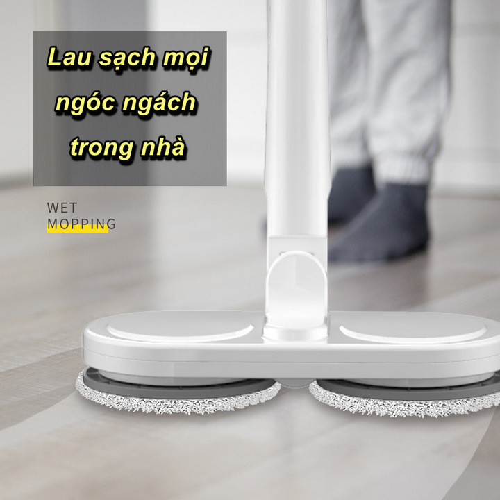 Cây Lau Nhà Tích Điện Không Dây S5 Tích Hợp Pin 2000mAh - Home Decor Furniture