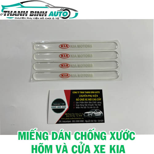 Miếng dán silicon chống xước hõm tay nắm cửa xe Kia