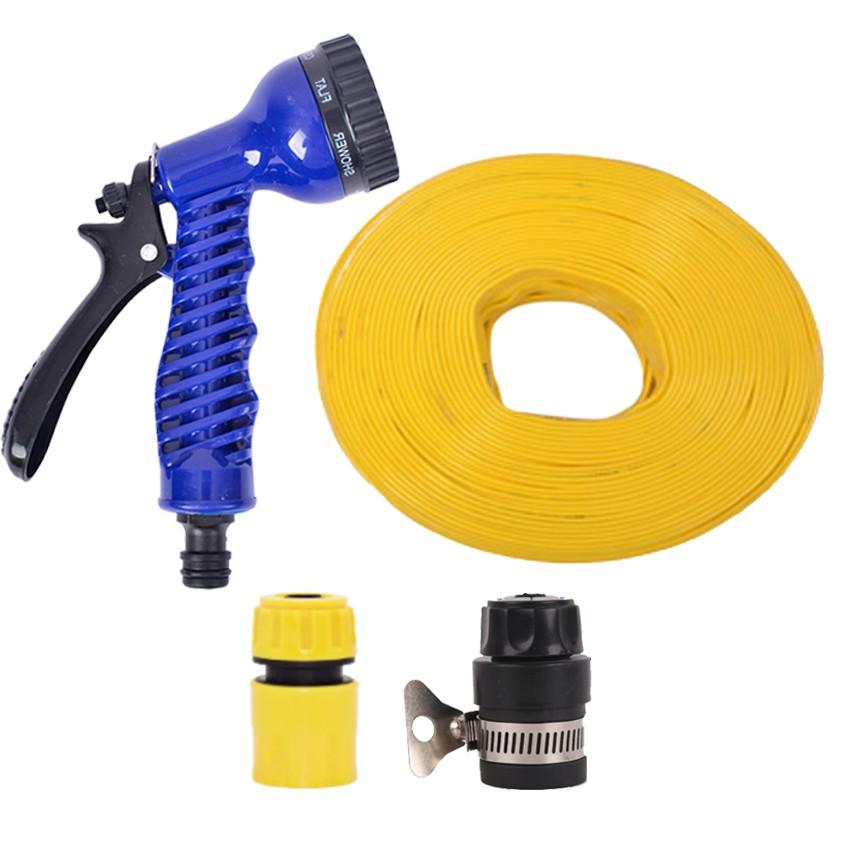 Bộ dây tăng áp 3 lần vòi xịt nước rửa xe, tưới cây loại 15m 206843