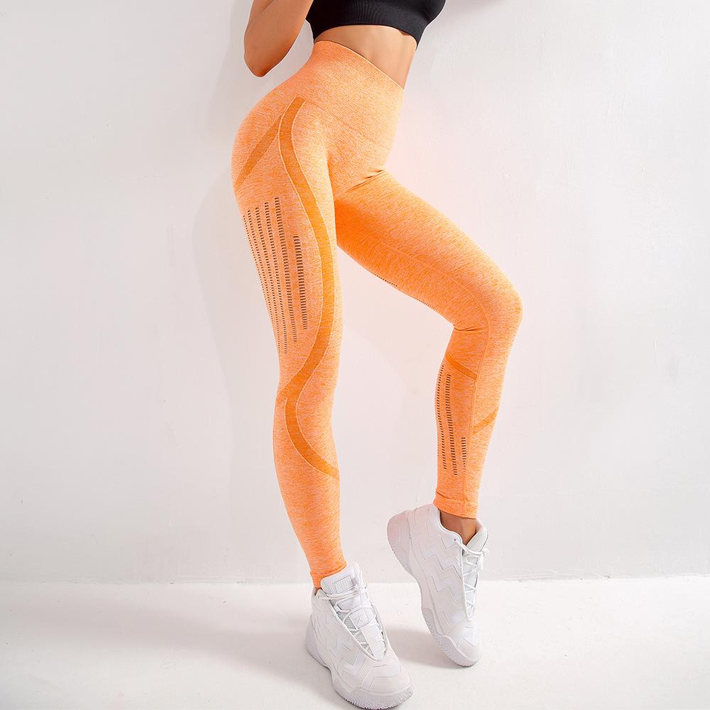 Phụ Nữ Co Giãn Tập Gym Quần Legging Liền Mạch Quần Legging Rỗng Cho Thể Dục Đẩy Lên Tập Yoga Cao Cấp Thể Thao Quần Tập Luyện Chạy Quần