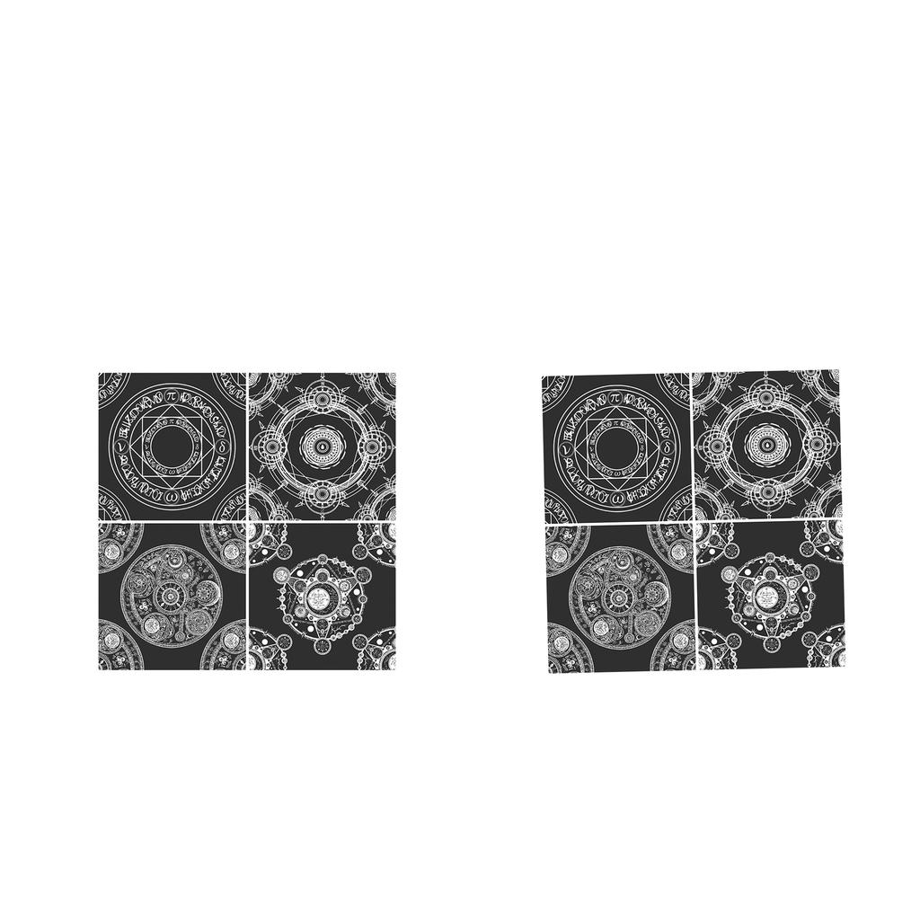 2pcs/set Creative Moroccan Self-adhesive Wall Floor Tile Sticker Home Decor