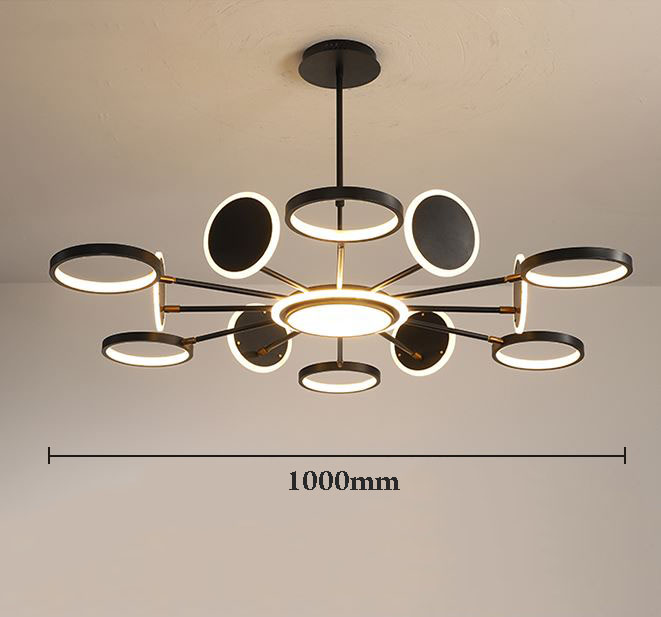 Đèn thả KAZIC loại 12 bóng kiểu dáng sang trọng với 3 chế độ ánh sáng hiện đại - kèm điều khiển từ xa - .