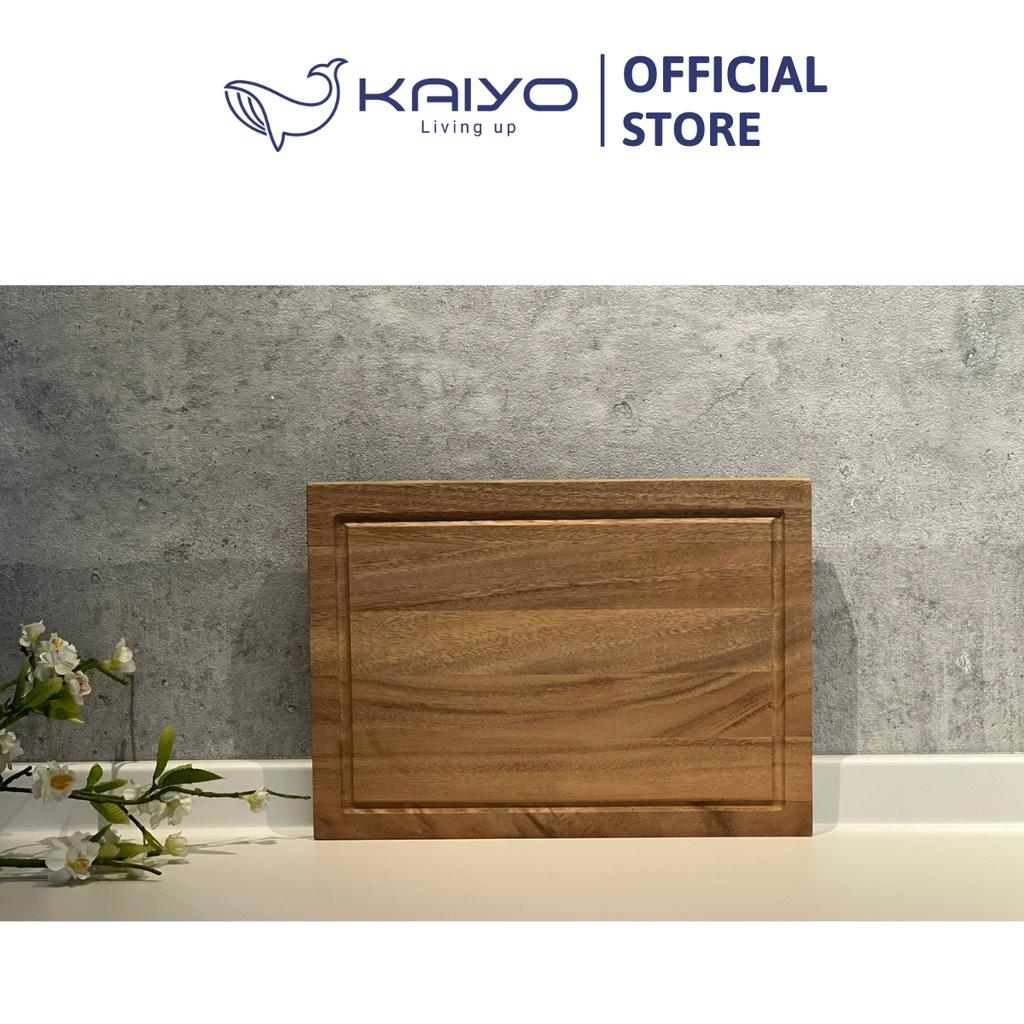 Thớt thái gỗ óc chó KAIYO hình chữ nhật, kích thước 35 x 25 x 2,5cm