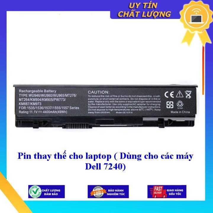 Pin cho laptop Dùng cho các máy Dell 7240  - Hàng Nhập Khẩu New Seal