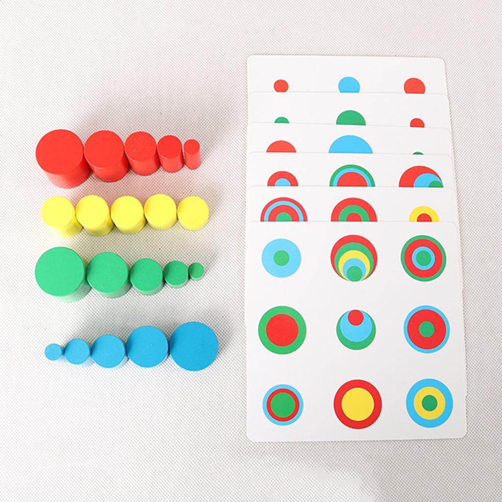Montessori Educational  Wooden Puzzle Stacking for Learning