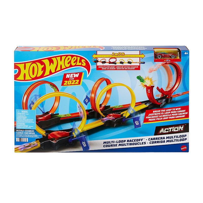 Đồ Chơi HOT WHEELS Đường Đua Xoắn Ốc Siêu Tốc Xếp Gọn HDR83