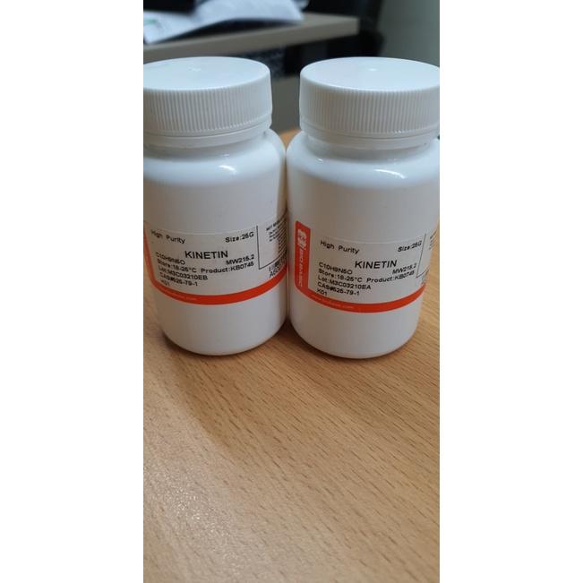 Kinetin (6-Furfurylaminopurine, N6-Furfuryladenine), Lọ 25g, BioBasic