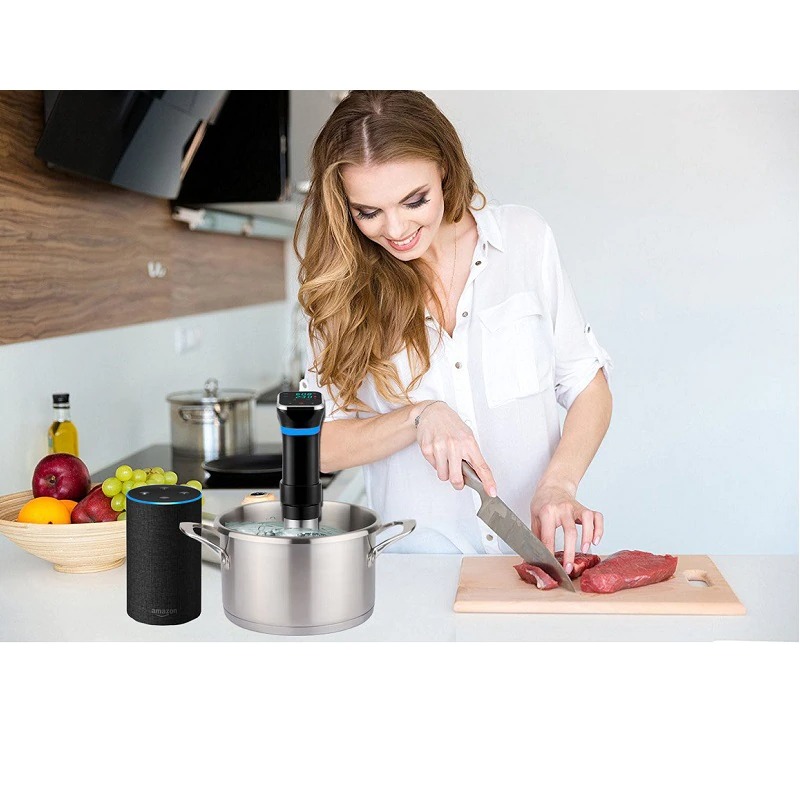 Máy nấu chậm Sous Vide Machine Precision Cooker Cảm ứng LED 1100W chống nước IPX7