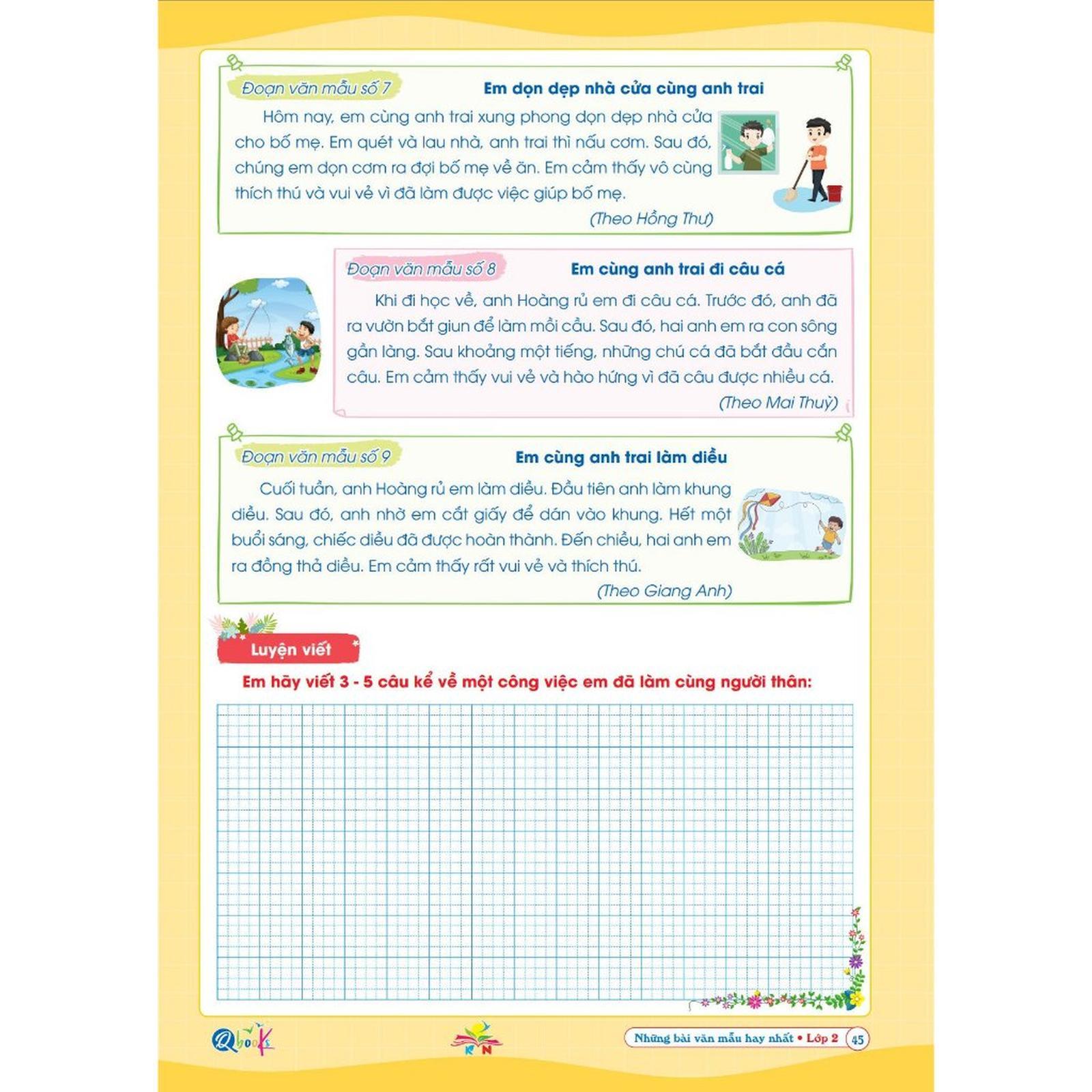 Những Bài Văn Mẫu Hay Nhất Lớp 2 - Kết Nối Tri Thức - Bản Quyền