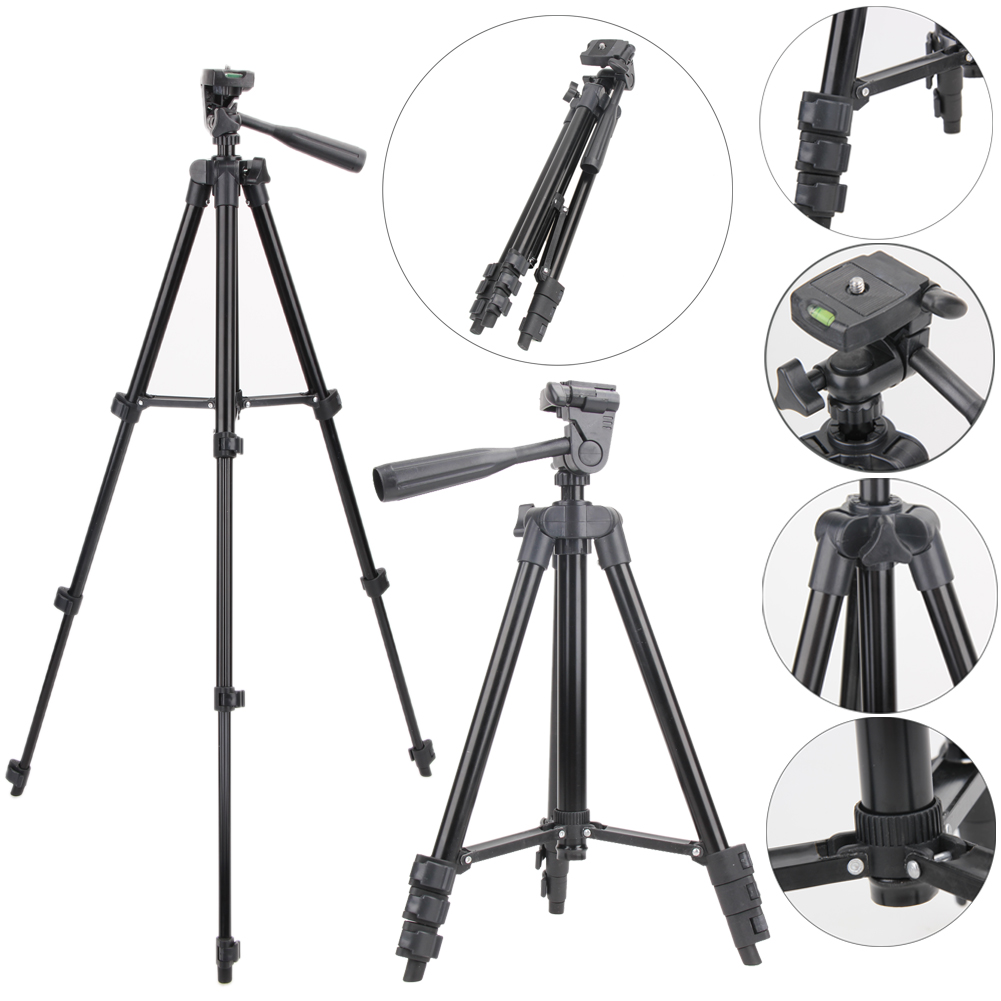 Combo Giá đỡ chụp hình Tripod 3120 dành cho điện thoại, máy ảnh, tặng kẹp điện thoại