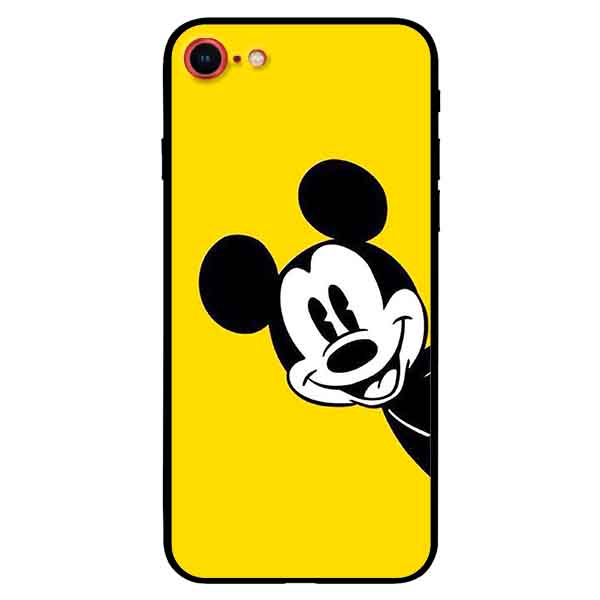 Ốp in cho iPhone 7 / 8 mẫu  Chuột Nền Vàng