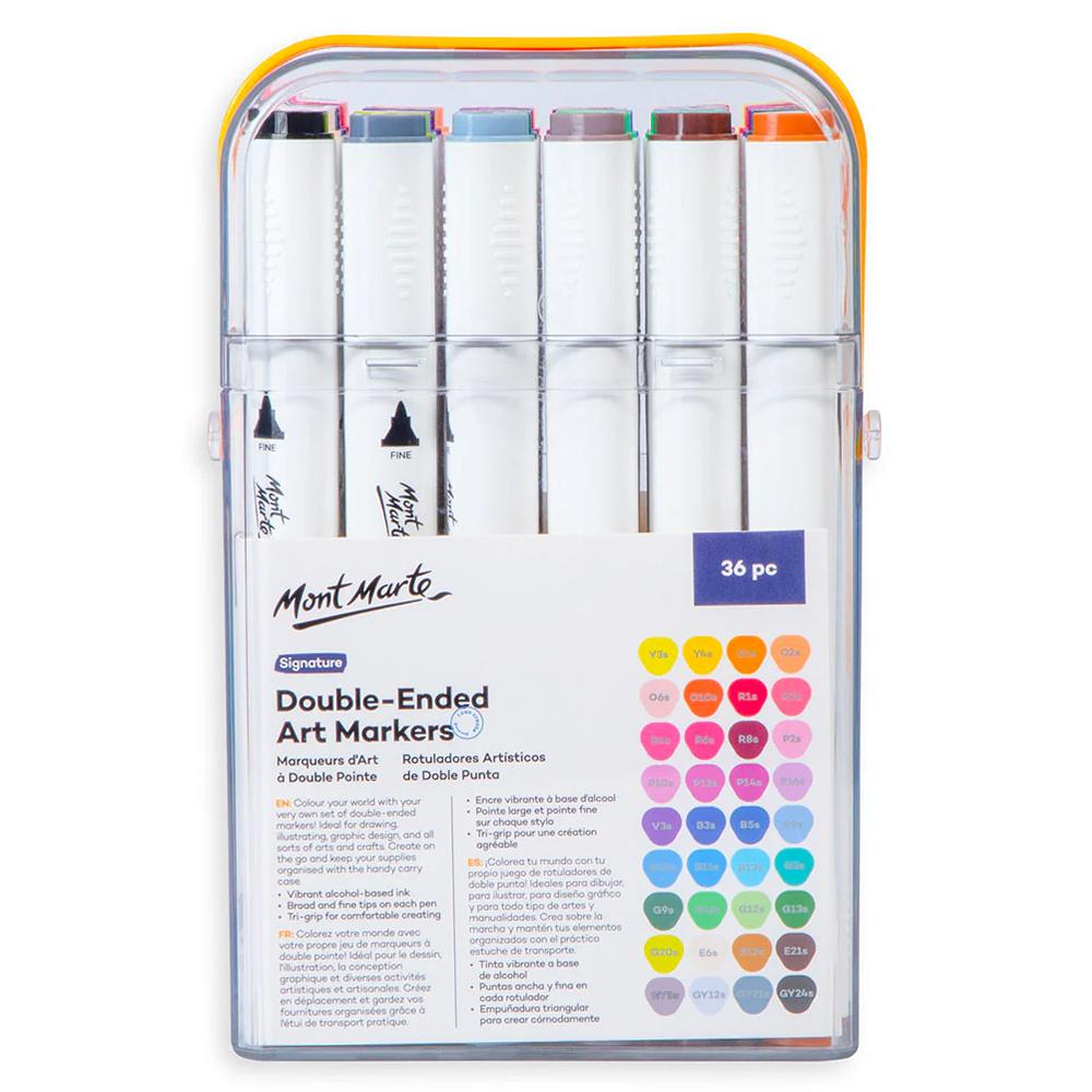 Bộ 36 Bút Lông Màu 2 Đầu - Mont Marte MMPM0077