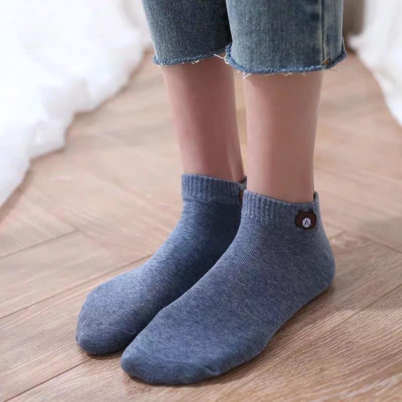 Tất gấu cổ ngắn mềm co dãn tốt cho bạn gái