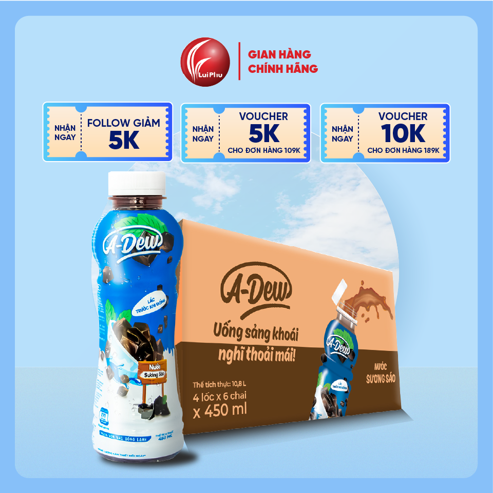 Nước Sương Sáo A Dew Chai 450ml - Thùng 24 Chai