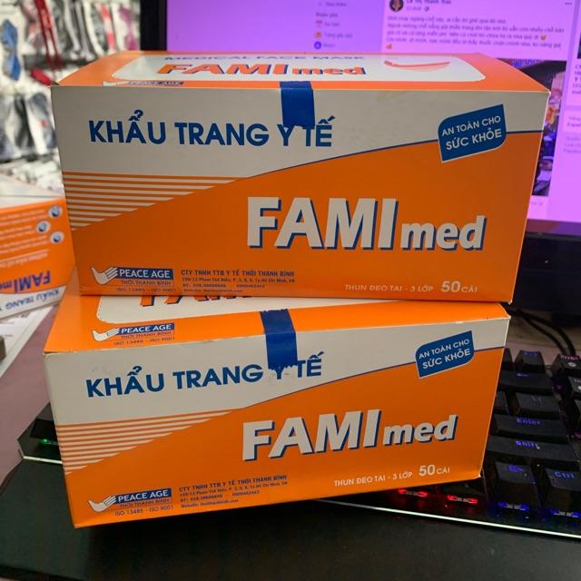 Khẩu trang y tế 3 lớp hộp 50 cái
