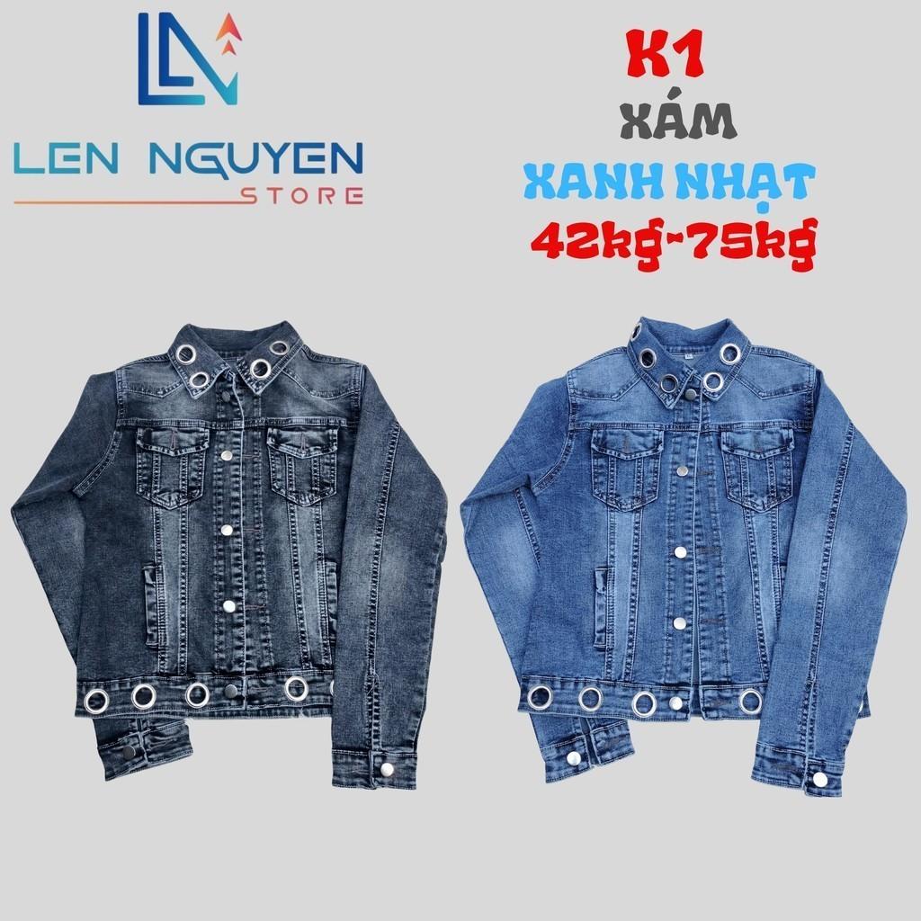 K1_Quần jean nữ, áo khoác, lưng cao, quần bò nữ dáng ôm, quần rin nữ có big size, cho 42kg đến 75kg,LEN NGUYEN STORE - Xanh