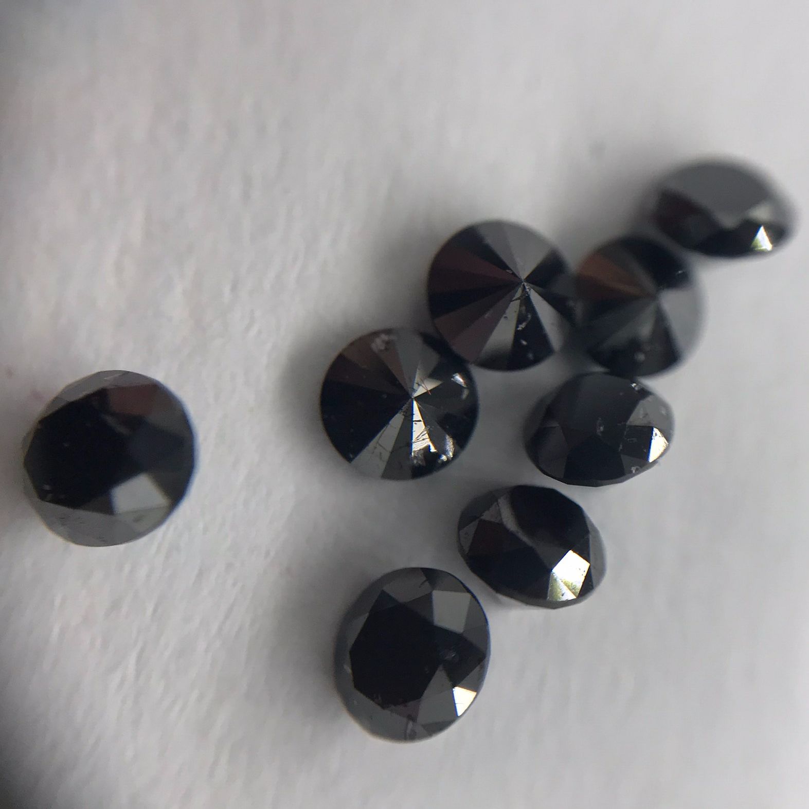 Kim Cương Đen Thiên Nhiên - 1.0mm - Đính Răng, Trang Sức - BLACK DIAMOND