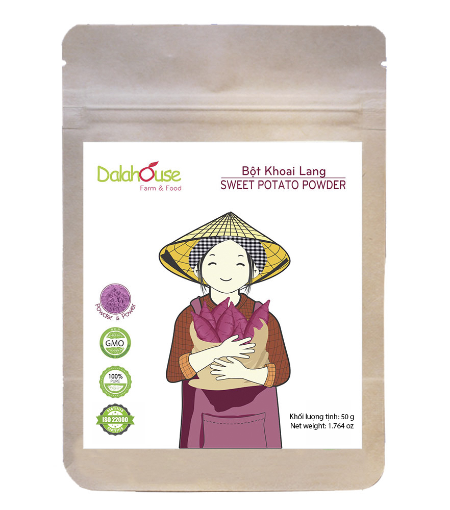 Bột Khoai Lang 50g Dùng nấu chao,súp,tạo màu,làm đẹp.......