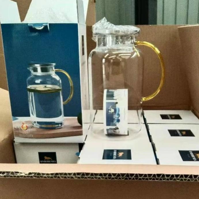 Bình nước thủy tinh chịu nhiệt 1.5l