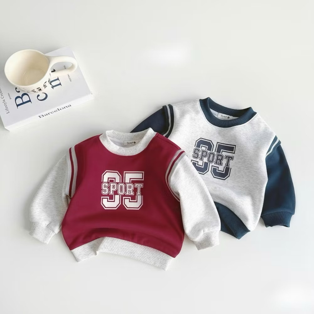 Set Áo Giả Gile Thể Thao Kèm Quần Nỉ Cho Bé Trai 1-8 Tuổi Dành Cho Bé Trai