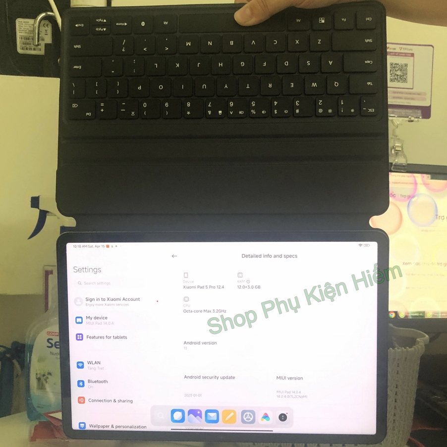 Cover bàn phím từ tính dành cho Mi Pad 5 Pro 12.4 cao cấp