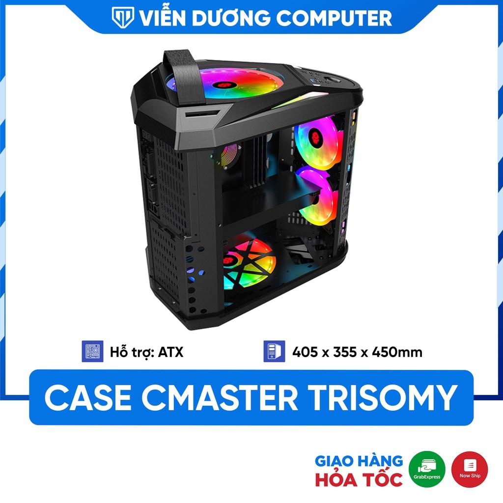 Vỏ Case máy tính hãng Cmaster Trisomy hình tam giác siêu ngầu - Hàng chính hãng