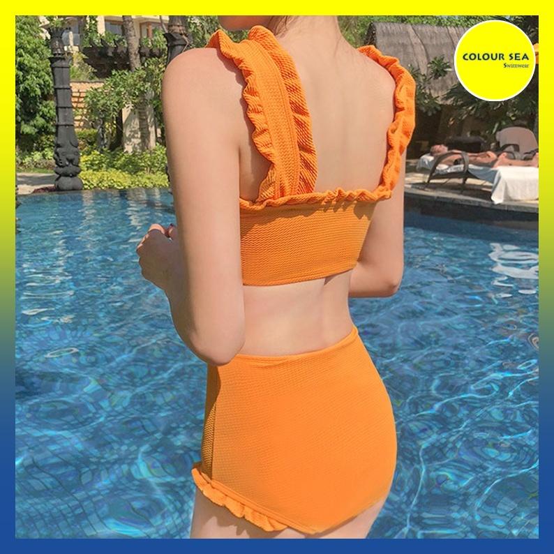 Bikini Vàng Cam 2 mảnh cạp cao