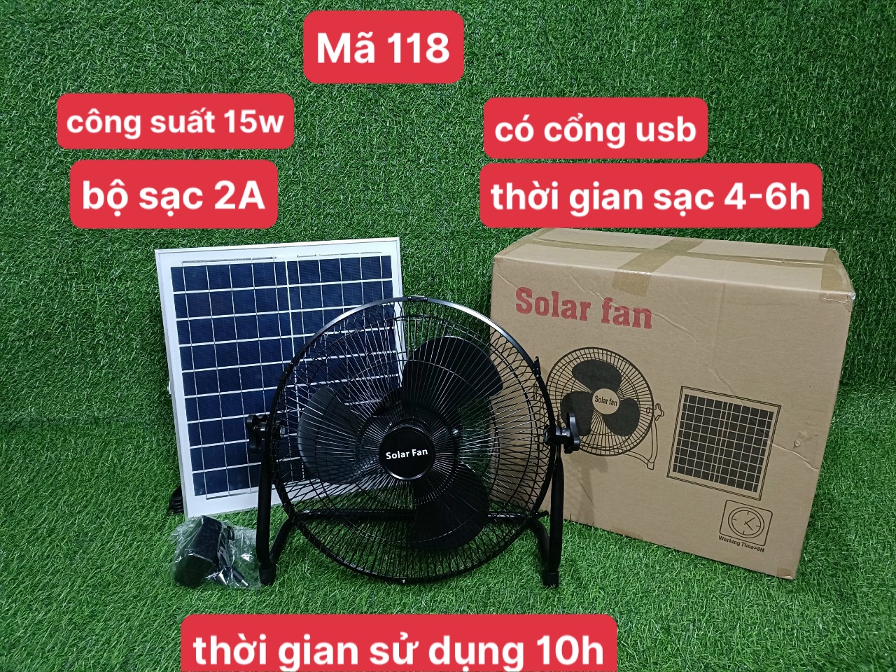 Quạt năng lượng mặt trời, có khiển, dáng đứng,tặng kèm bóng đèn,bảo hành 2 năm đổi mới