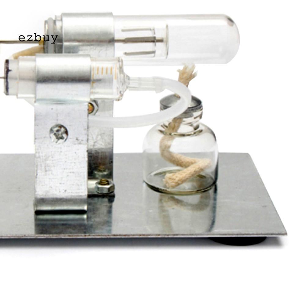 【EY】Hot Air Stirling Engine Model Electric Generator Motor Steam Power Physics Toy