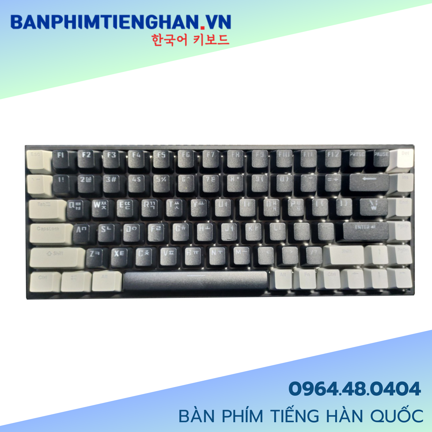 Bàn phím tiếng Hàn không dây Computer Keyboard TCKB-384W phím cơ - Hàng chính hãng