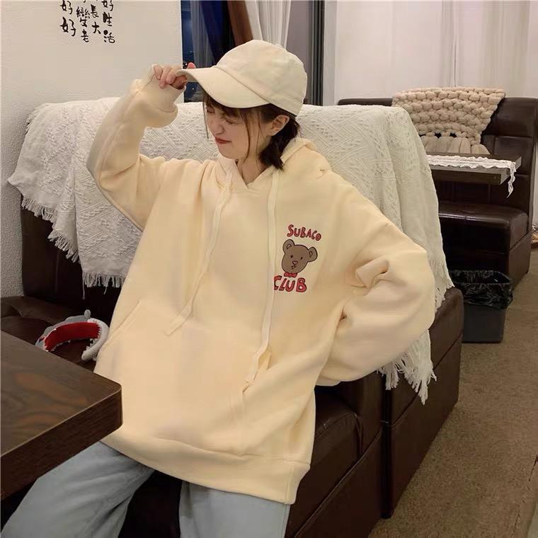 ÁO HOODIE NỮ IN GẤU DỄ THƯƠNG - SUBACO CLUB