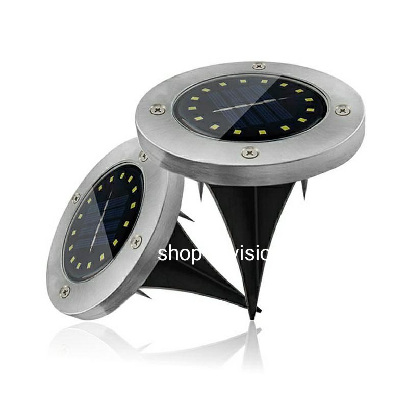 Đèn Cắm Cỏ Sân Vườn Năng Lượng Mặt Trời Tròn 8 Bóng Led trang trí sân vườn, lối đi lại, quán cà phê, đèn rọi cây cảnh