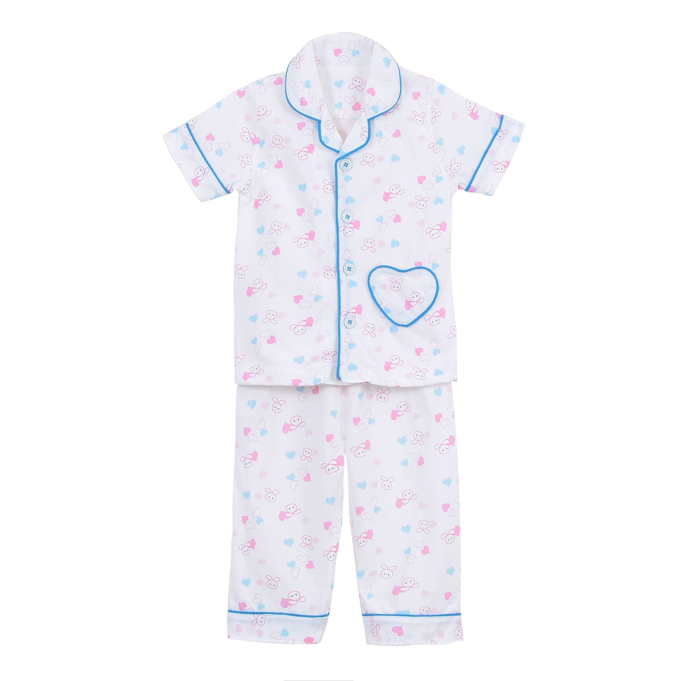 BỘ PYJAMAS TAY NGẮN BÉ GÁI 1149- HELLO BB