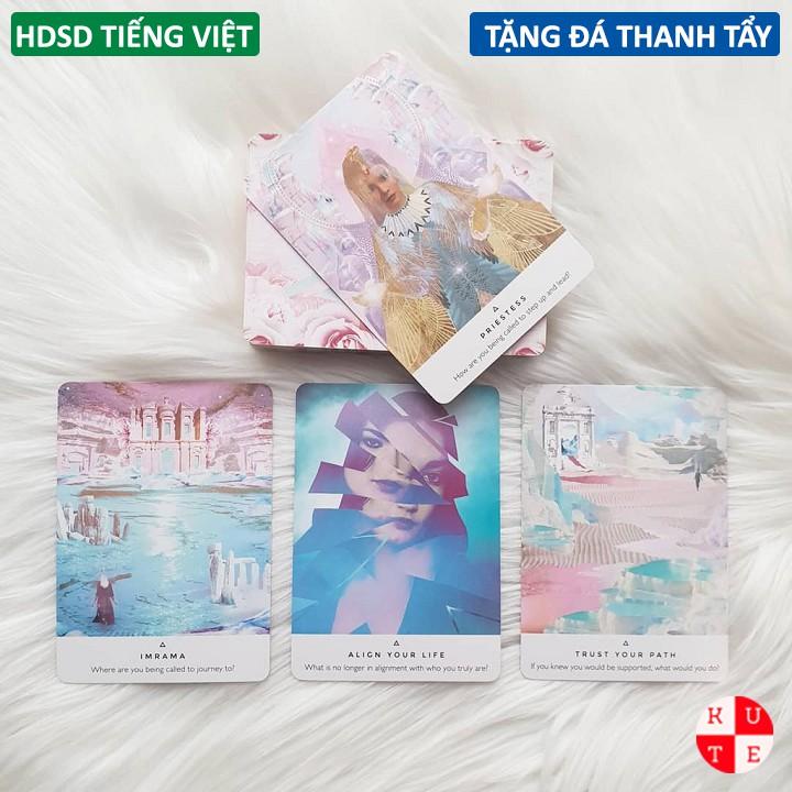 Bài Oracle Work Your Light Oracle 44 Lá Bài Tặng Hướng Dẫn Tiếng Việt Và Đá Thanh Tẩy