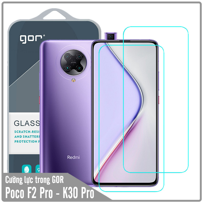 Bộ 2 Cường lực GOR cho Xiaomi Poco F2 Pro / Redmi K30 Pro - Hàng Nhập Khẩu