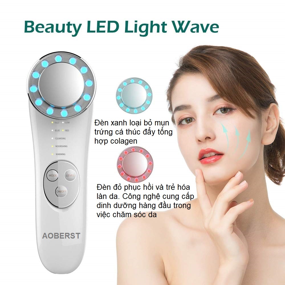 Máy massage AOBERST 7 trong1 trẻ hóa làn da bằng công nghệ đèn photon