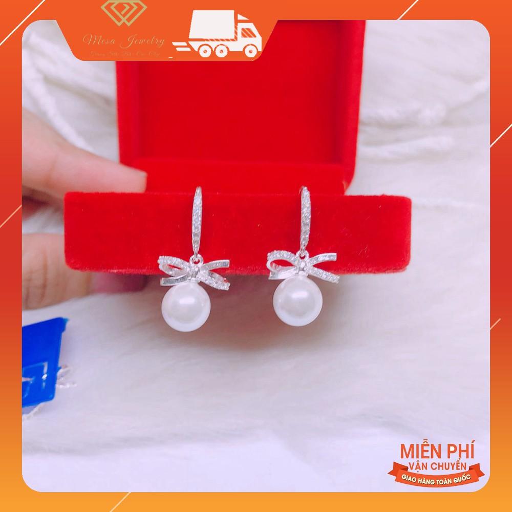 BÔNG TAI NƠ MÓC ĐÍNH ĐÁ HÀNG ĐẸP