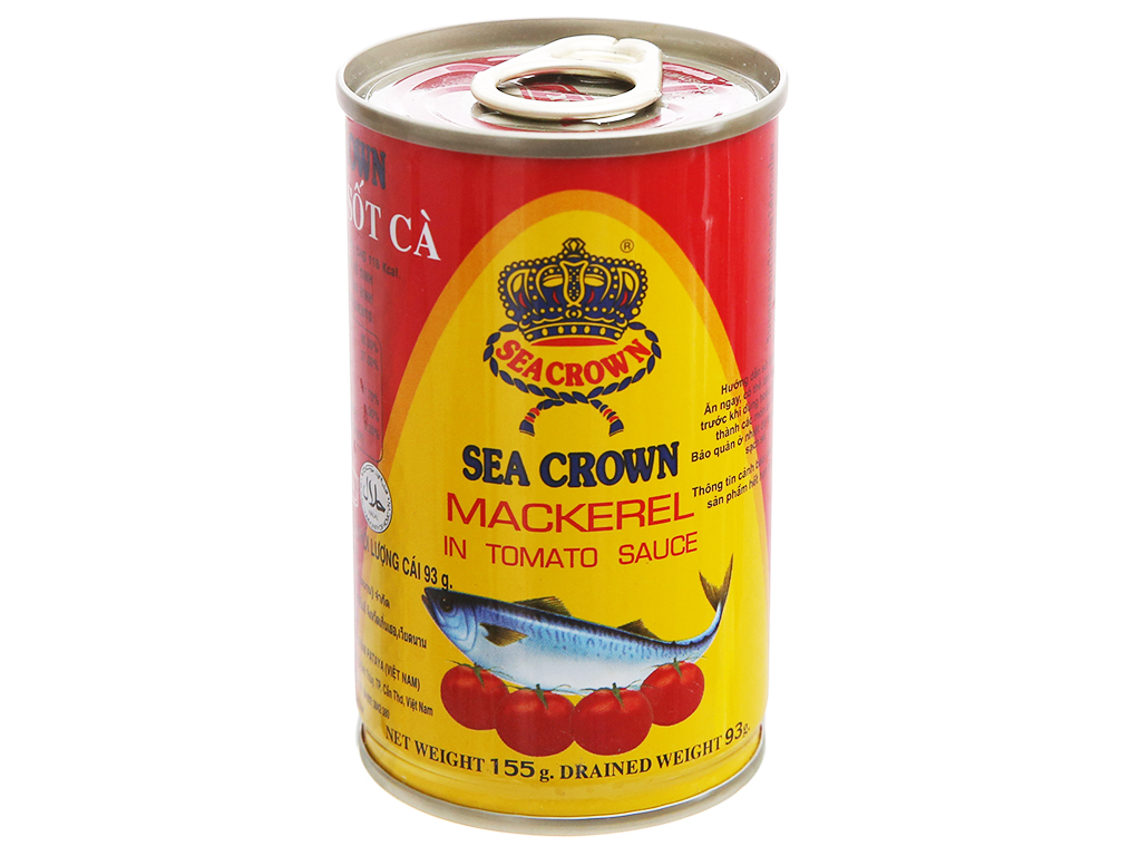 10 lon Cá hộp sốt cà sea crown 155g/hộp