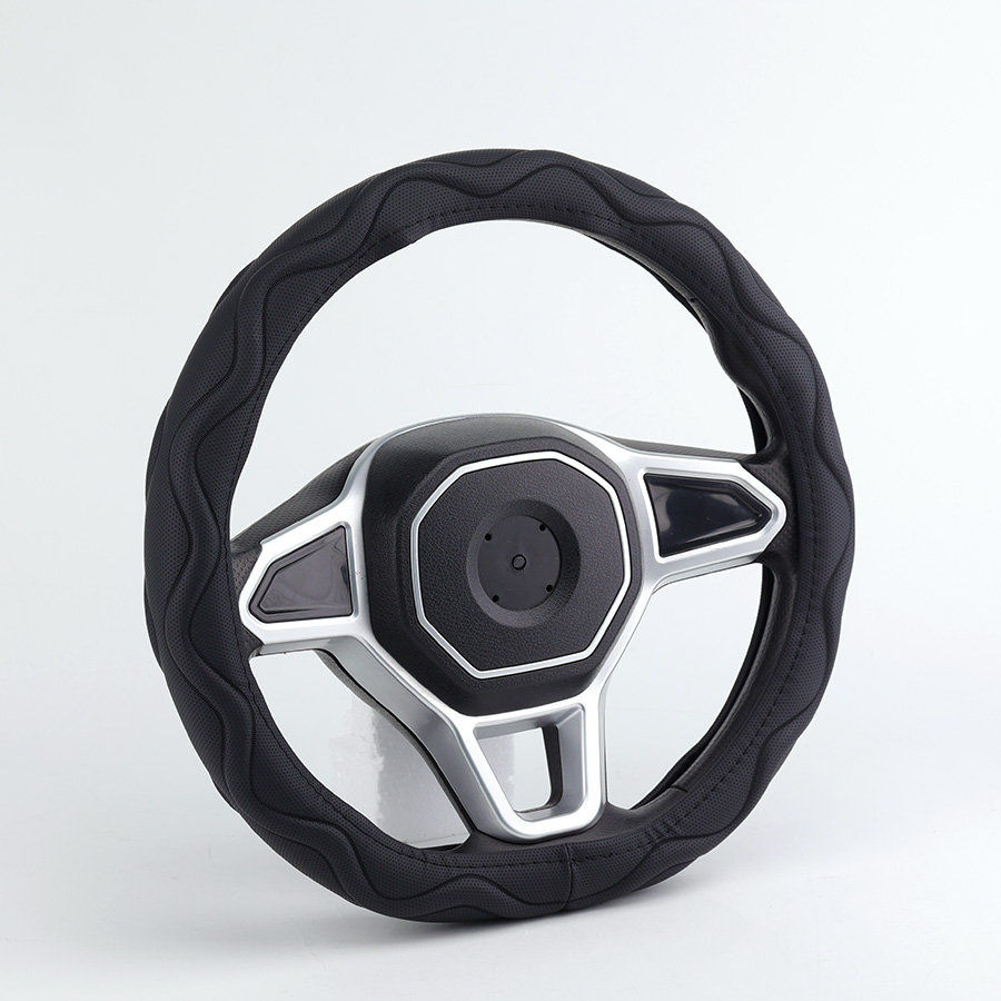 Bọc Vô Lăng D-Cut CIND Y019D Size M Màu Đen Da PU Lõi TPE Chống Trượt Siêu Êm - Nhập Khẩu Chính Hãng