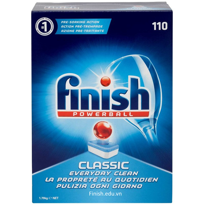 Viên rửa bát finish 110 tabs dùng cho máy rửa bát