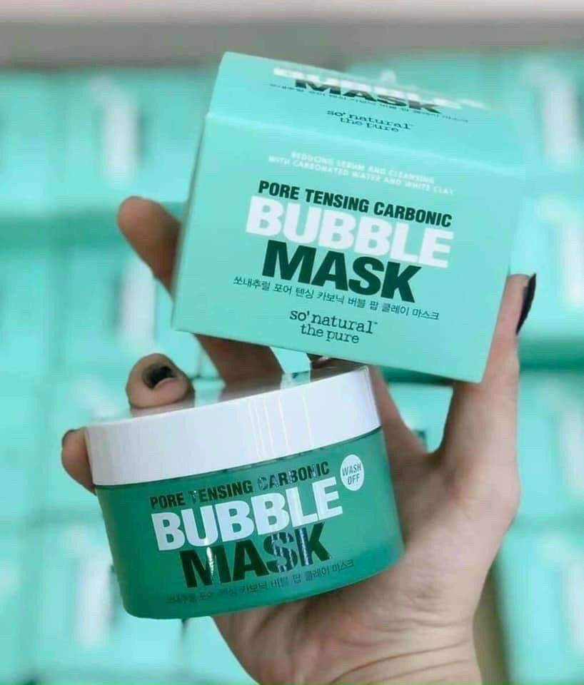 Mặt Nạ Bong Bóng Thải Độc Da So Natural Pore Tensing Carbonic Bubble Mask 130g