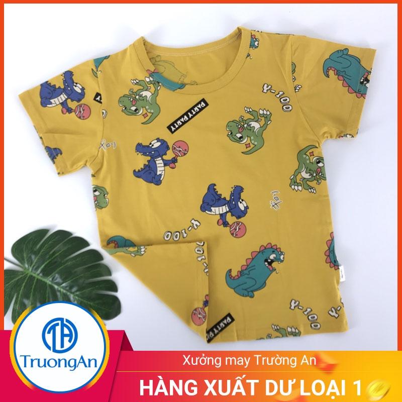 Bộ quần áo trẻ em cotton hình khủng long