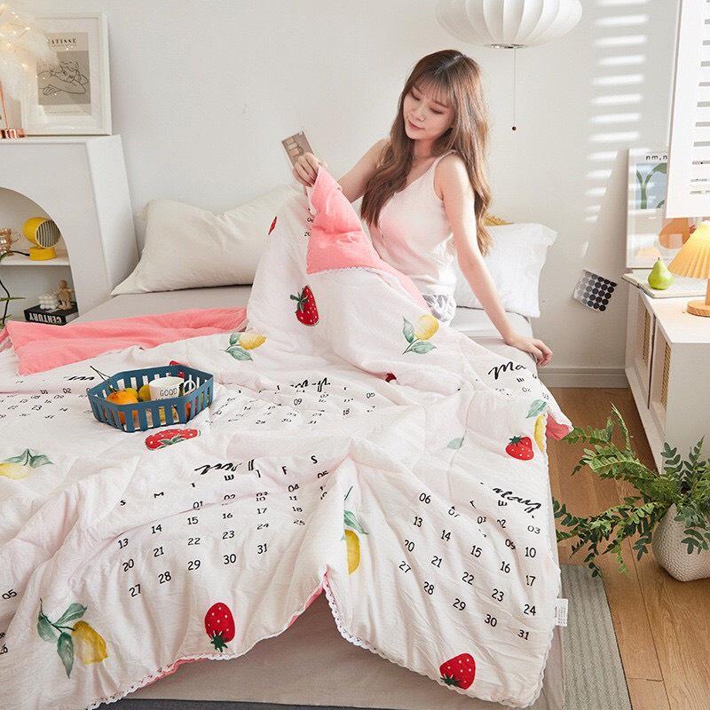 Chăn đũi hè thu mẫu mới 2x2m Chăn xuất Hàn