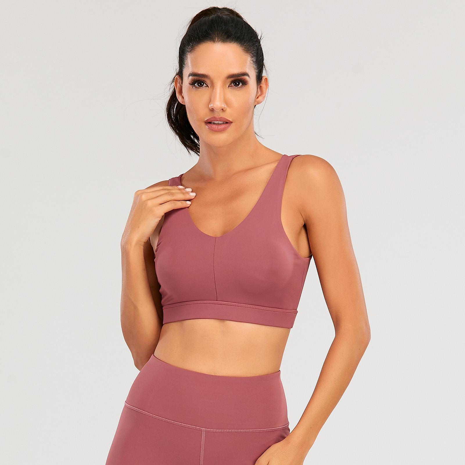 Áo ngực dạng Crop-Top thể thao nữ tâp yoga, thể thao Nhanh khô có mút đẩy ngực Chống sốc