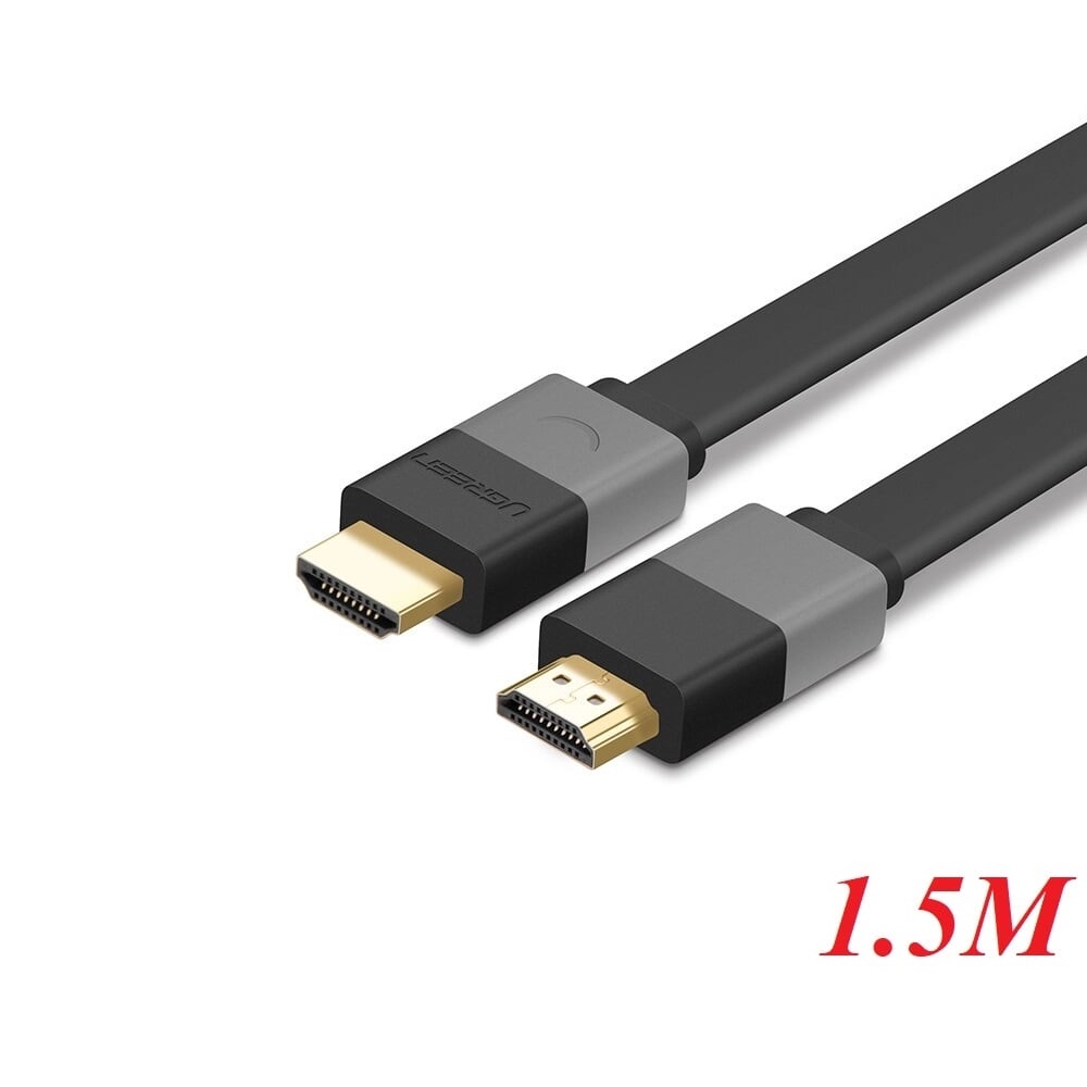 Cáp HDMI 2.0 Tròn Dẻo Hỗ Trợ 4K Ugreen HD104 - Dài 1m, 1,5m, 2m, 3m, 5m - Bảo hành chính hãng 18 tháng 1 đổi 1- Hàng Chính Hãng