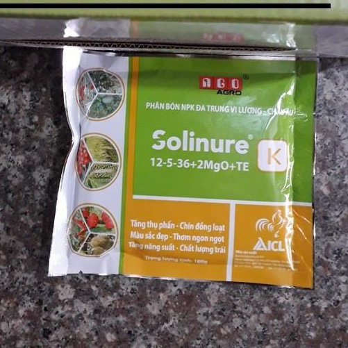 Combo 3 gói Phân bón lá đa trung vi lượng Kali cao 12-5-36+2MgO+TE