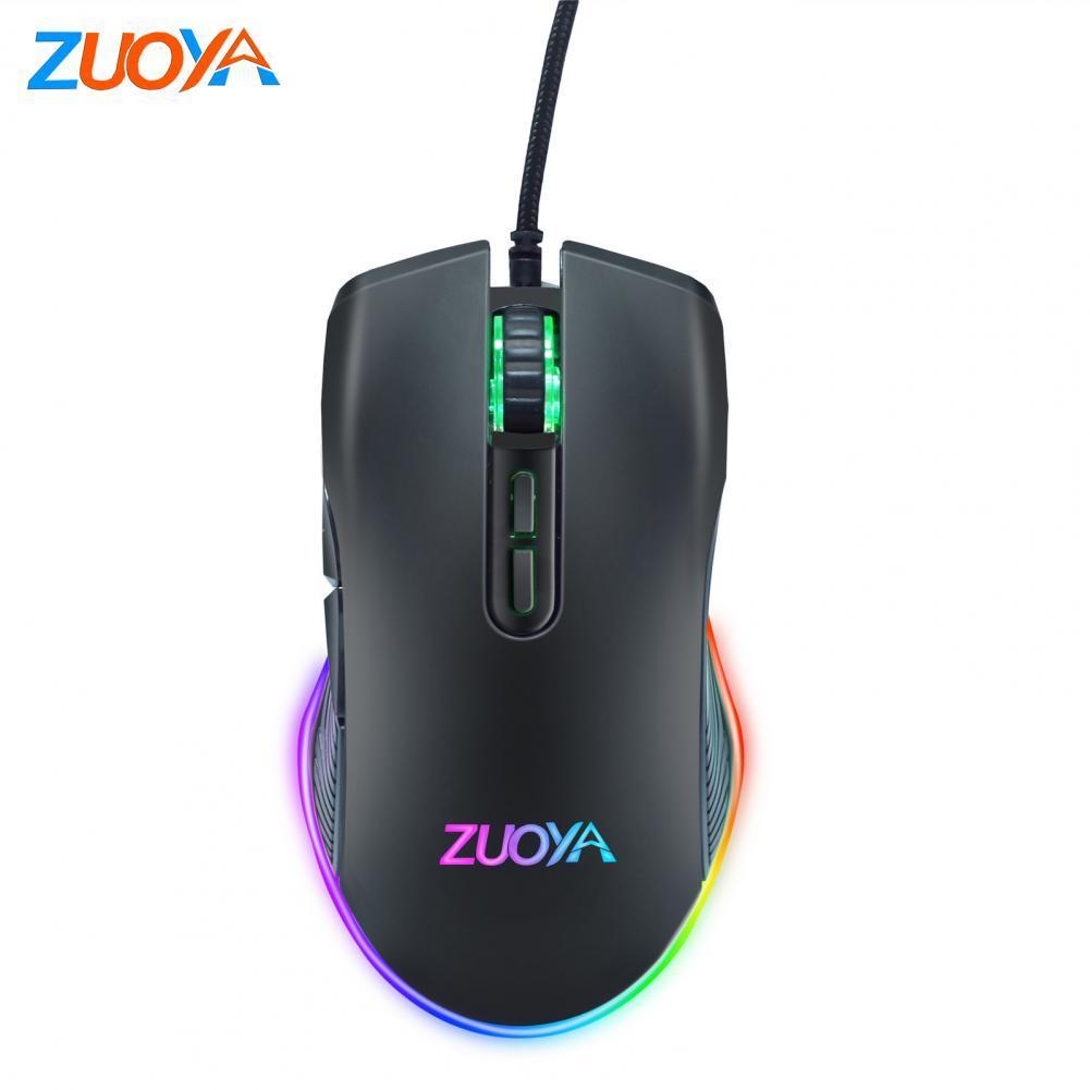 ZUOYA AT560 Có Dây Chuyên Nghiệp Đèn Nền RGB LED 3600DPI Quang USB Chuột Chơi Game Phụ Kiện Máy Tính Sinh Ra Để Dành Cho Game