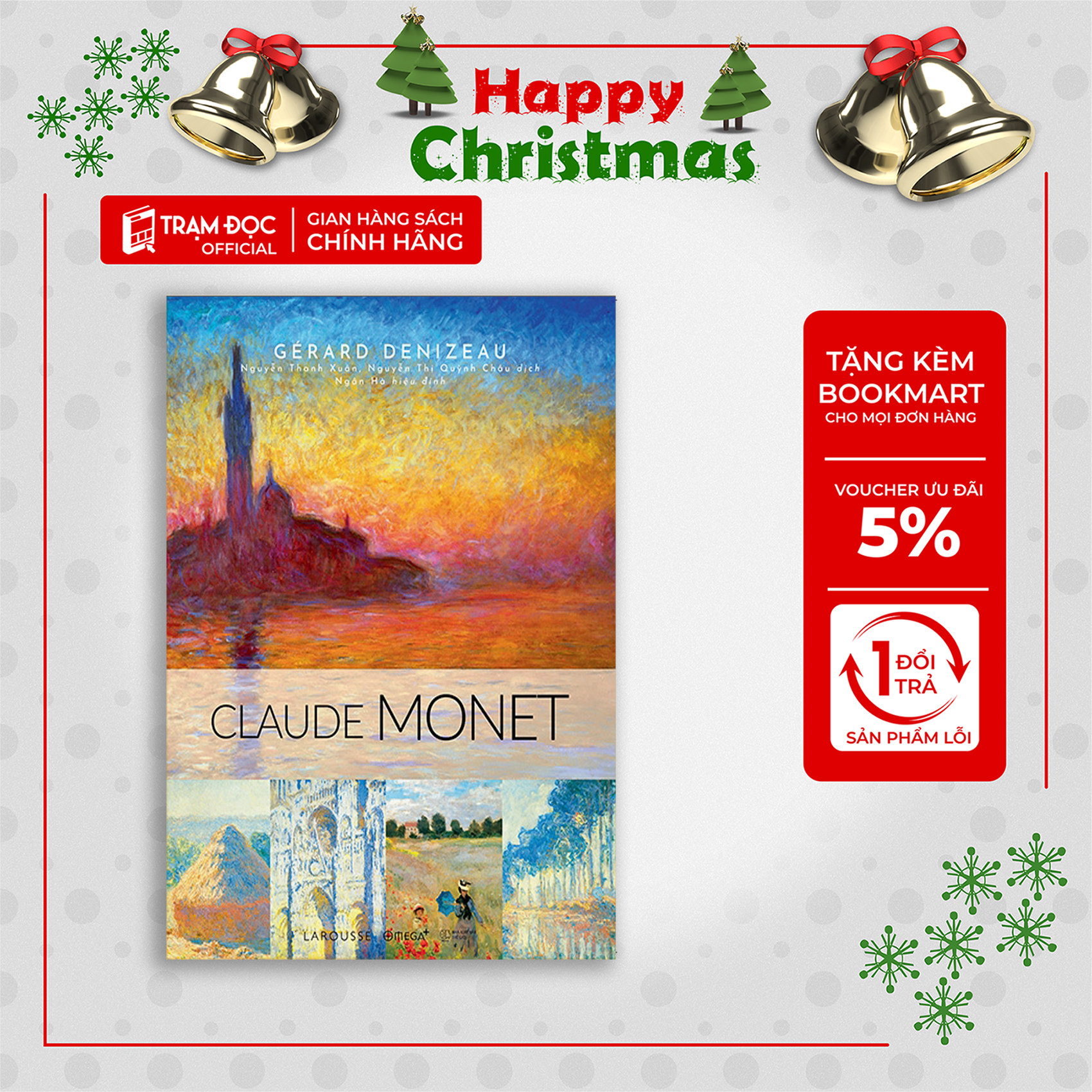 Trạm Đọc Official Danh Hoạ Claude Monet - Bìa Cứng