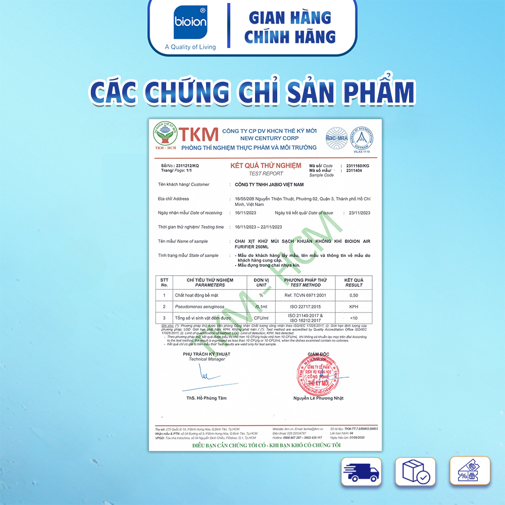 Bình Xịt Khử Mùi Sạch Khuẩn Bioion Air Purifier 250ml (Dùng cho máy xịt tự động RX900)